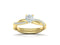 0.65ct Brilliant Cut Gold Twisted Engagement ring - 02CG03